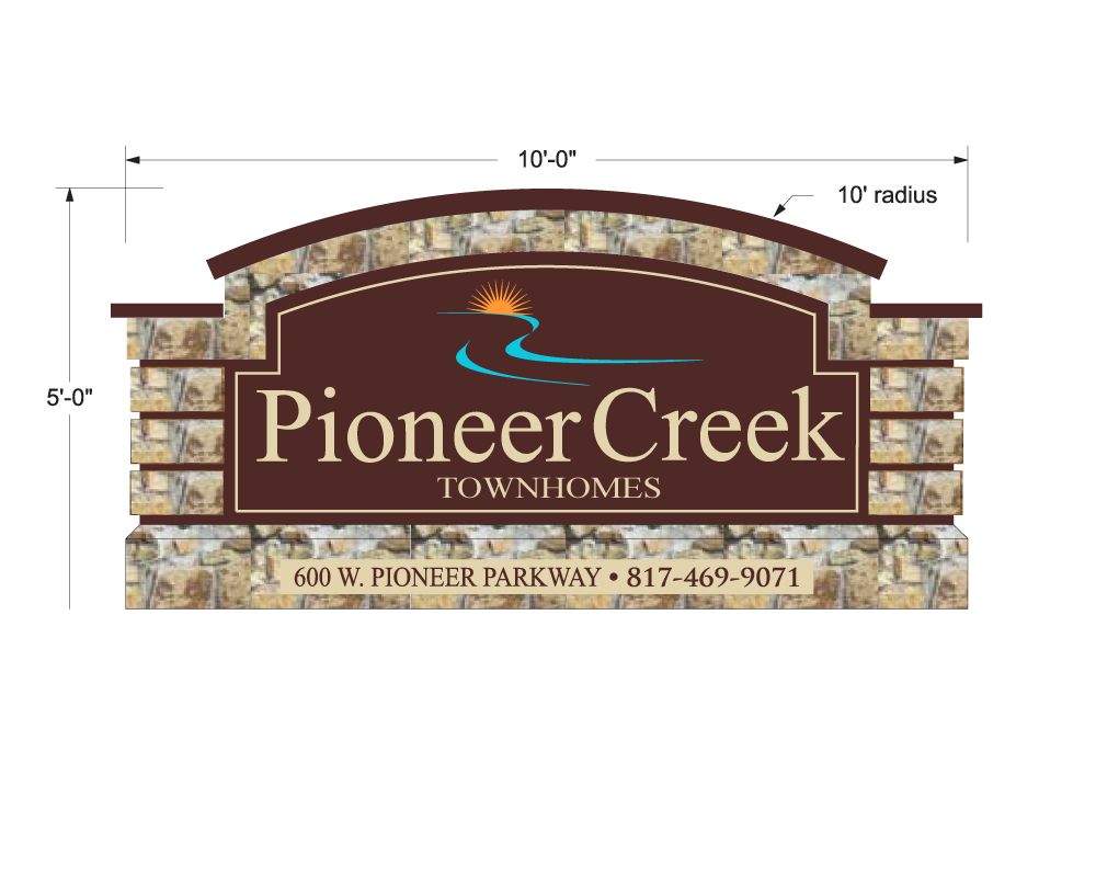 Pioneer Creek Sign